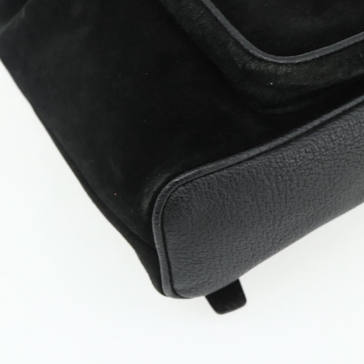 Gucci Gucci bamboo daim, Black, Suede, Backpack