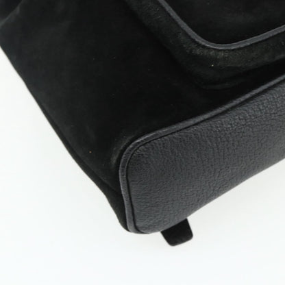 Gucci Gucci bamboo daim, Black, Suede, Backpack