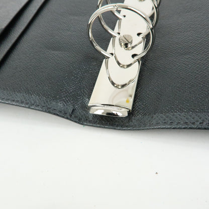 Louis Vuitton Ring Agenda Cover Taiga Leather, Gray, Leather, Briefcase