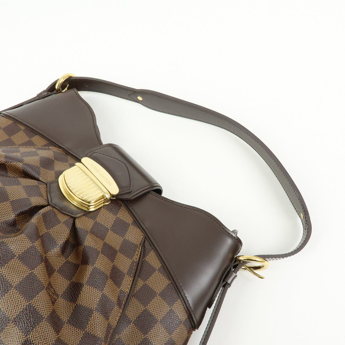 Louis Vuitton Sistina Damier, Brown, Canvas, Handbag