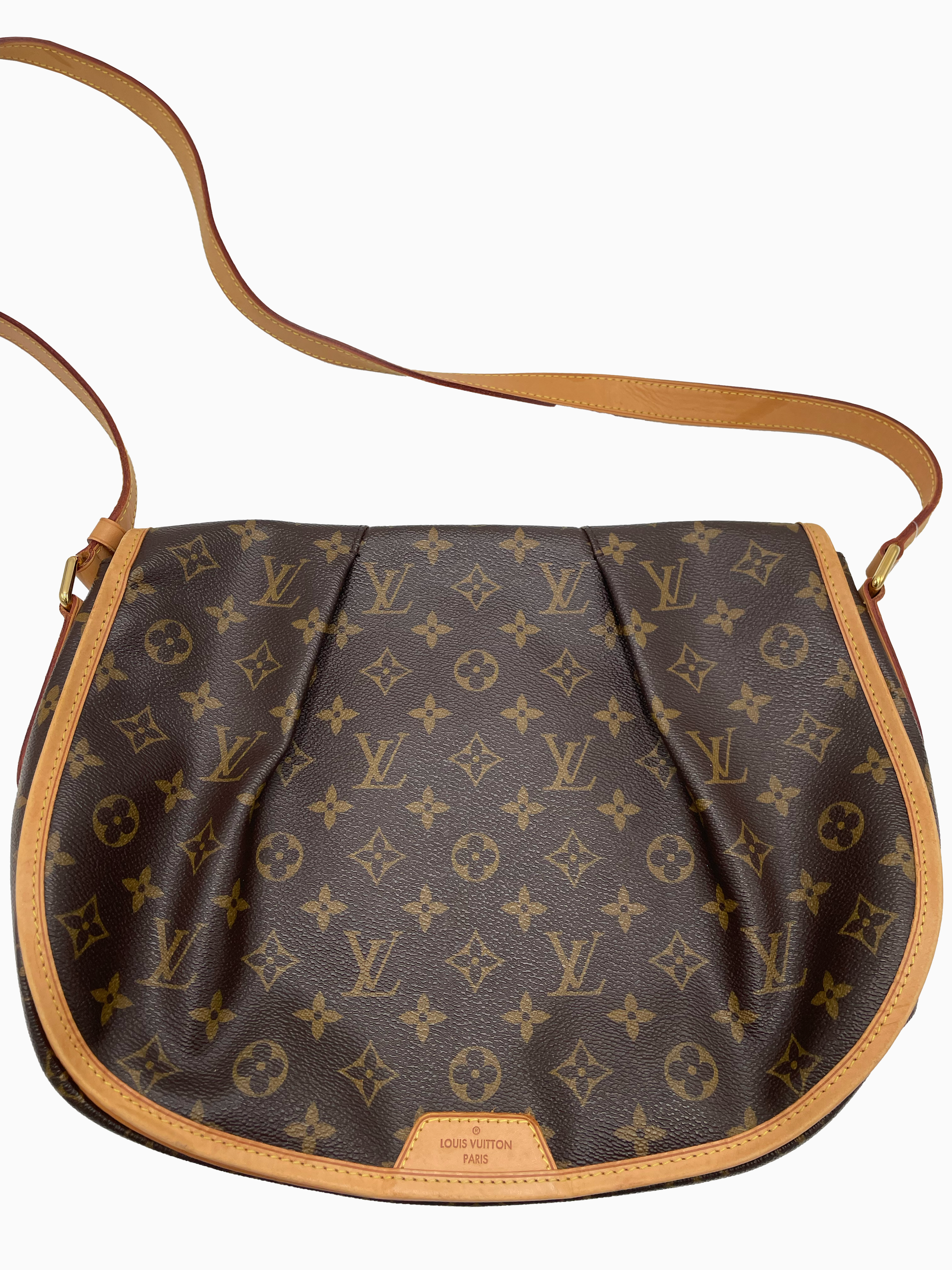 Louis Vuitton Crossbody Bag Monogram Canvas, BROWN, LEATHER, Shoulder bag