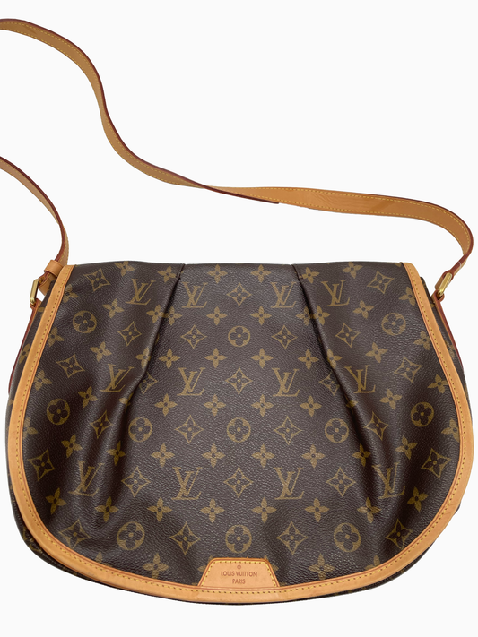 Louis Vuitton Crossbody Bag Monogram Canvas, BROWN, LEATHER, Shoulder bag