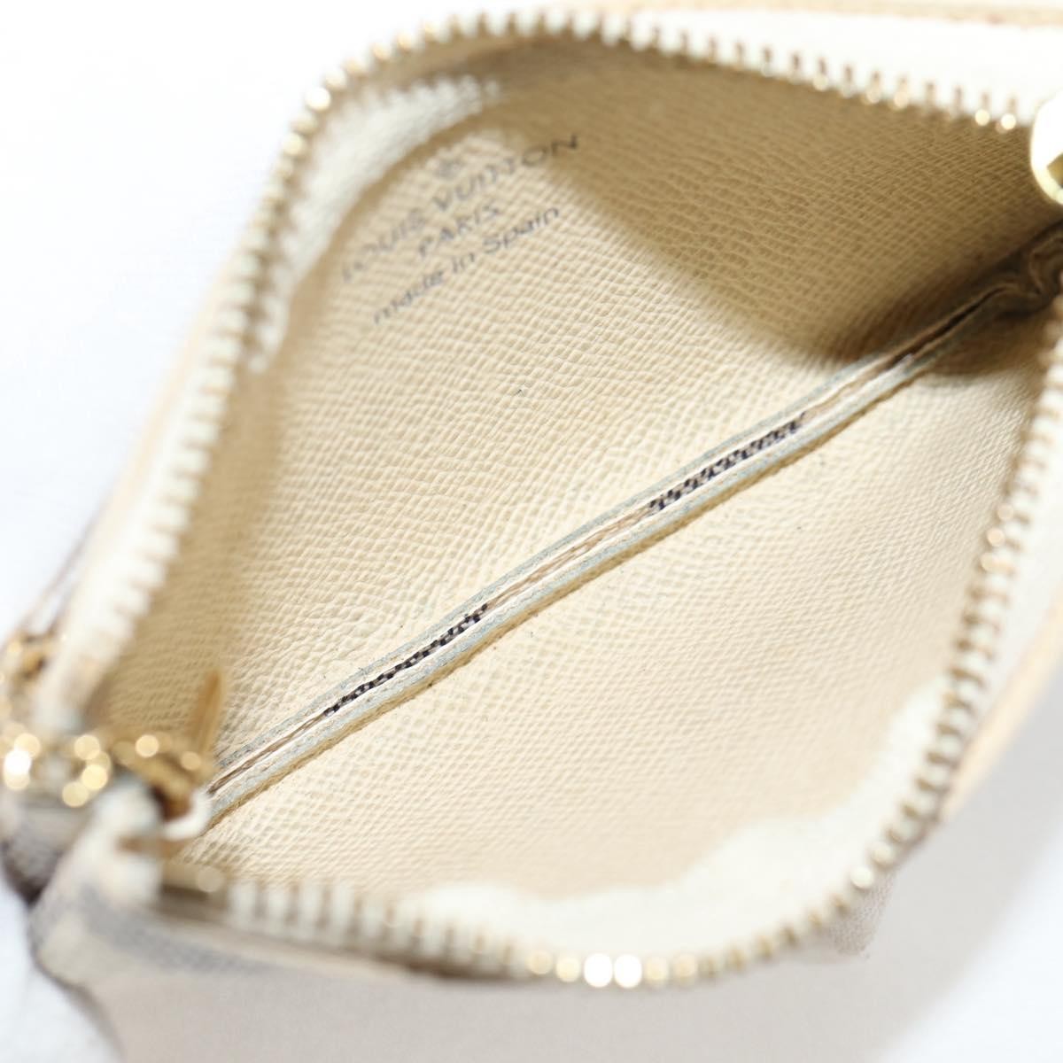 Louis Vuitton Pochette clés NM Canvas, White, Canvas, Wallet