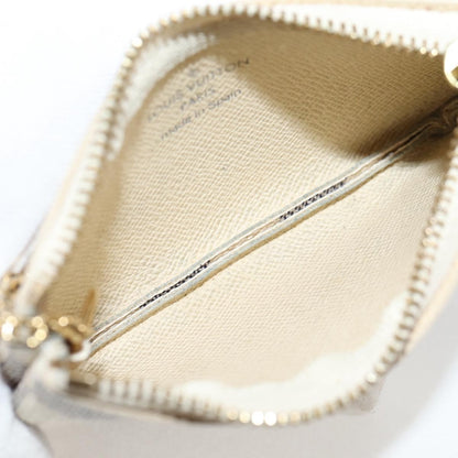 Louis Vuitton Pochette clés NM Canvas, White, Canvas, Wallet