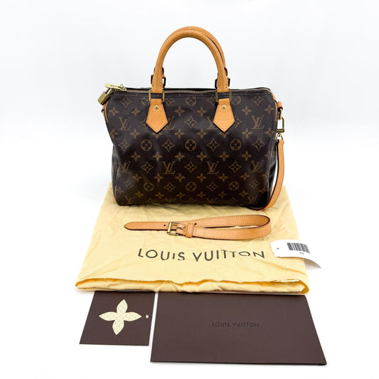Louis Vuitton Speedy Bandouliere Monogram Canvas, Brown, Canvas, Handbag