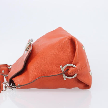 Salvatore Ferragamo Soft Sofia Leather, Orange, Leather, Tote Bag