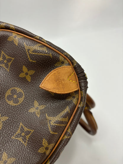 Louis Vuitton Speedy Monogram, Brown, Canvas, Handbag