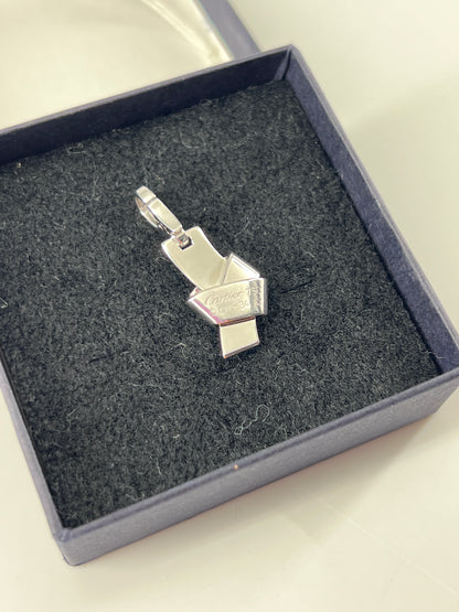 Cartier Knot Pendant Silver, WHITE, SILVER, Pendant & Charms