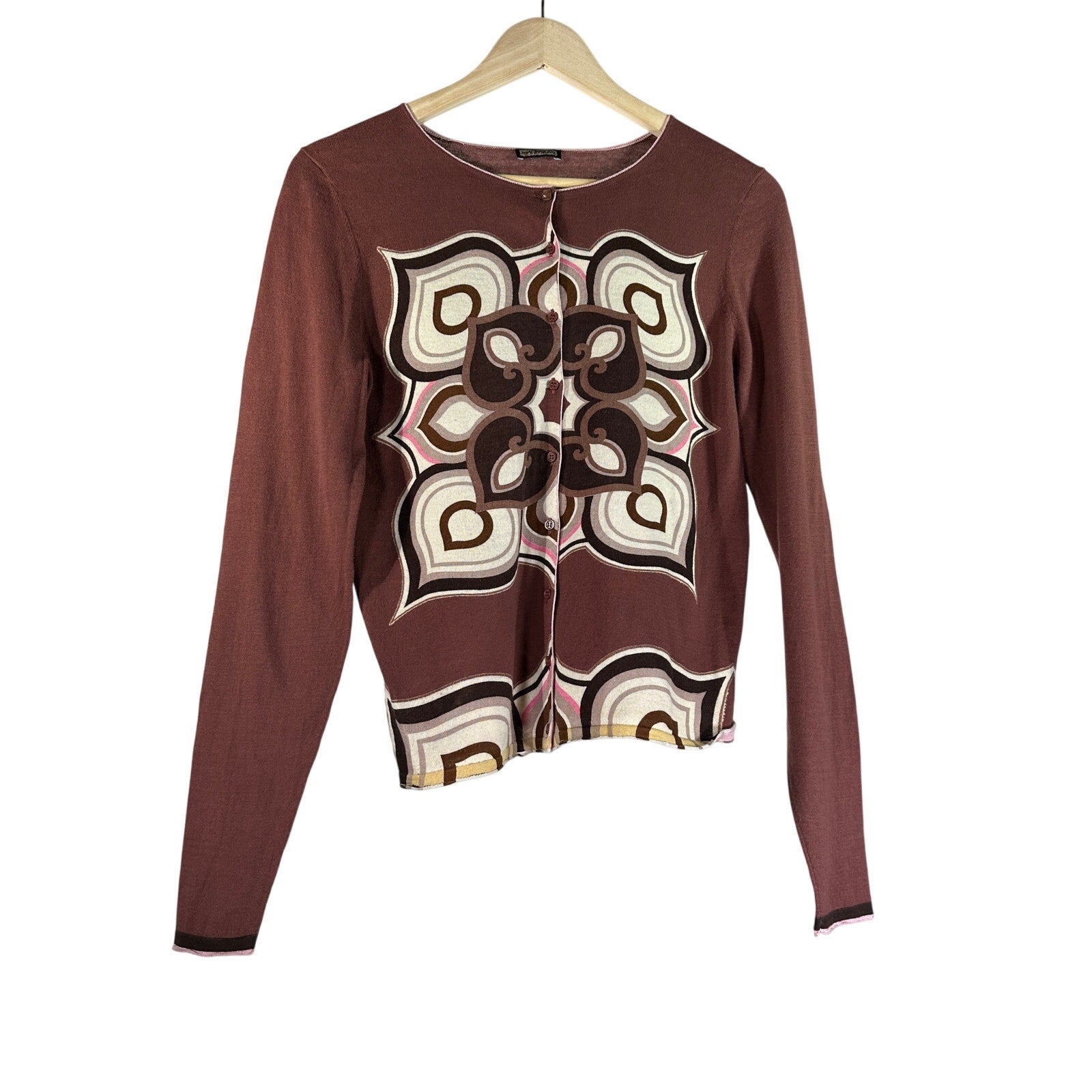Maliparmi Floral Button Front Cardigan