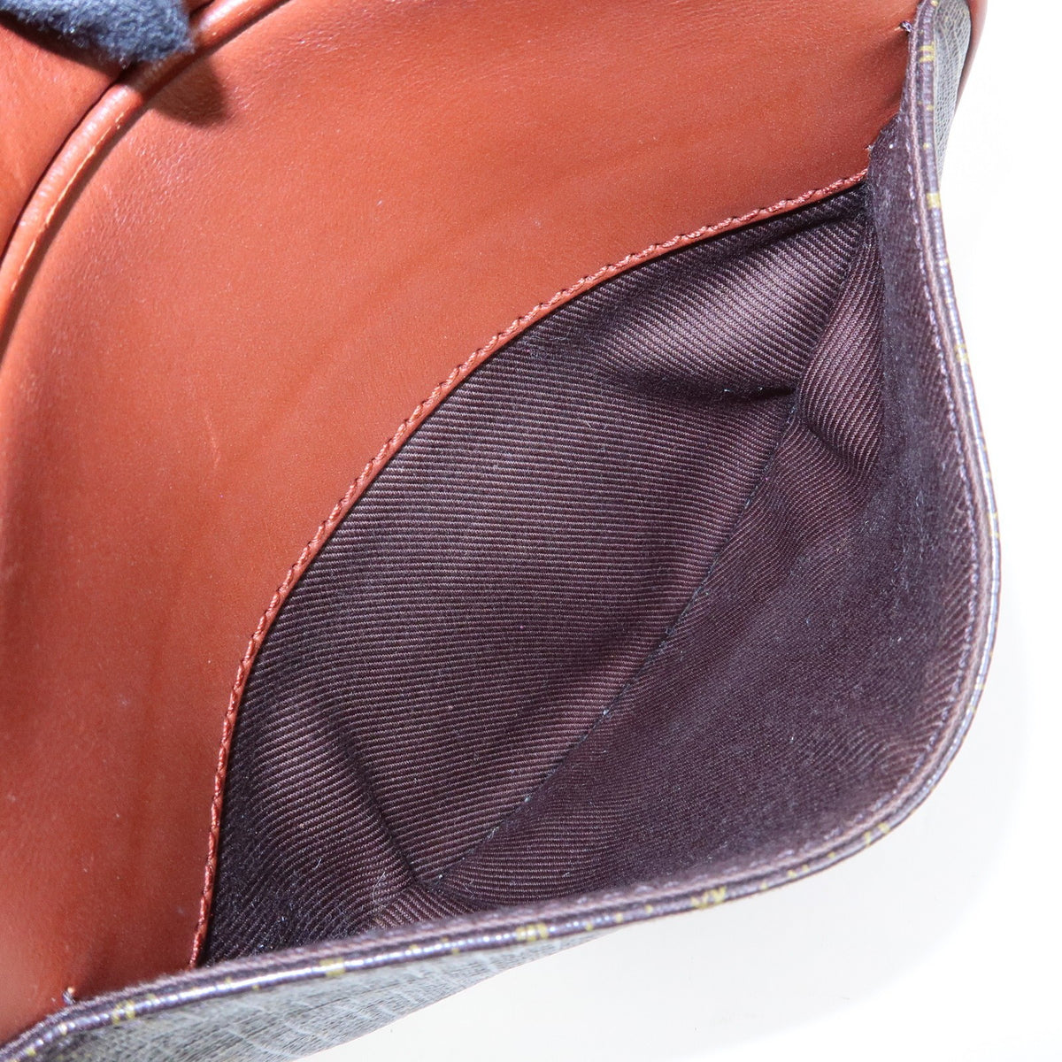 Saint Laurent Le Monogramme Coeur Monogram All Over Coated Canvas and Leather, Brown, Canvas, Handbag
