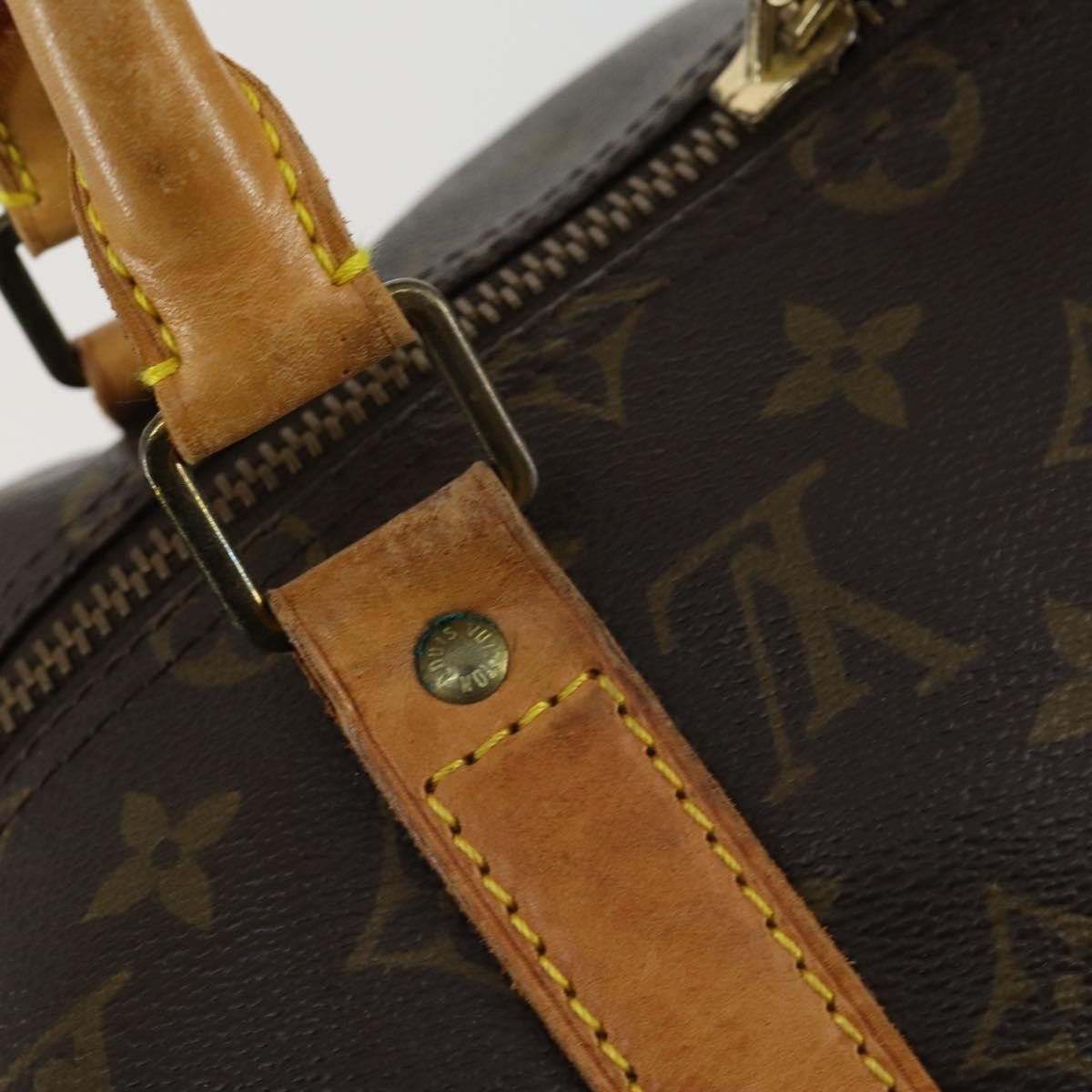 Louis Vuitton Keepall Monogram Canvas, Brown, Canvas, Travel Bag