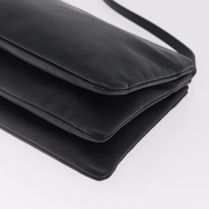 Celine Trio Leather, Black, Leather, Crossbody Bag
