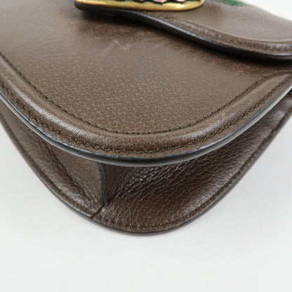 Gucci Totem Leather, Brown, Leather, Shoulder Bag