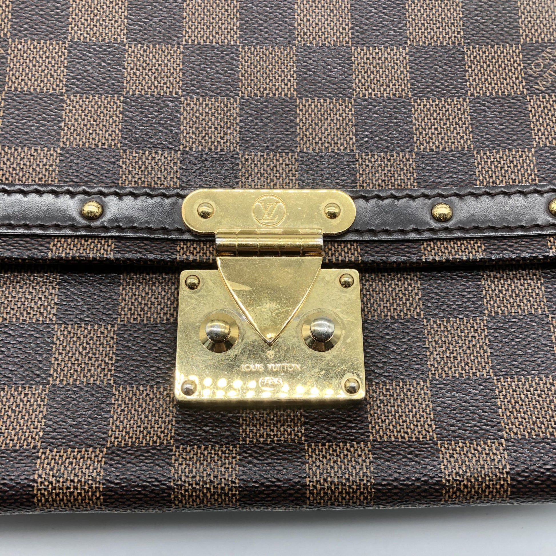 Louis Vuitton Venice Damier Ebene, Brown, Canvas, Shoulder Bag