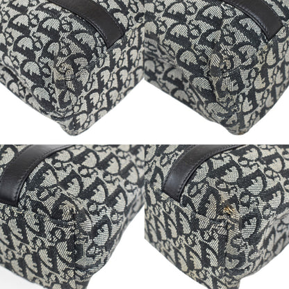 Christian Dior Vintage Open Diorissimo Canvas, Black, Canvas, Tote Bag
