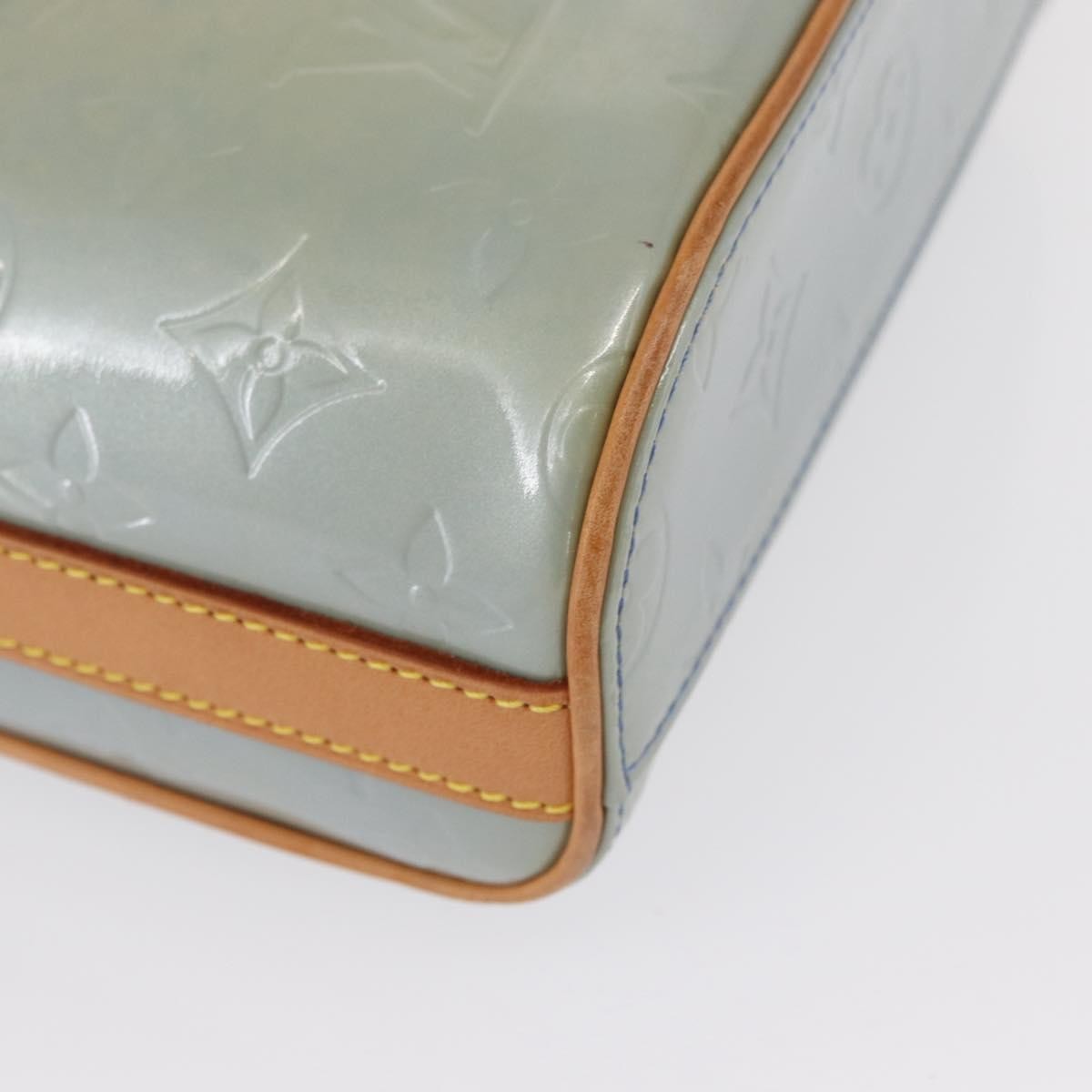Louis Vuitton Sullivan Monogram Vernis, Blue, Patent Leather, Shoulder Bag