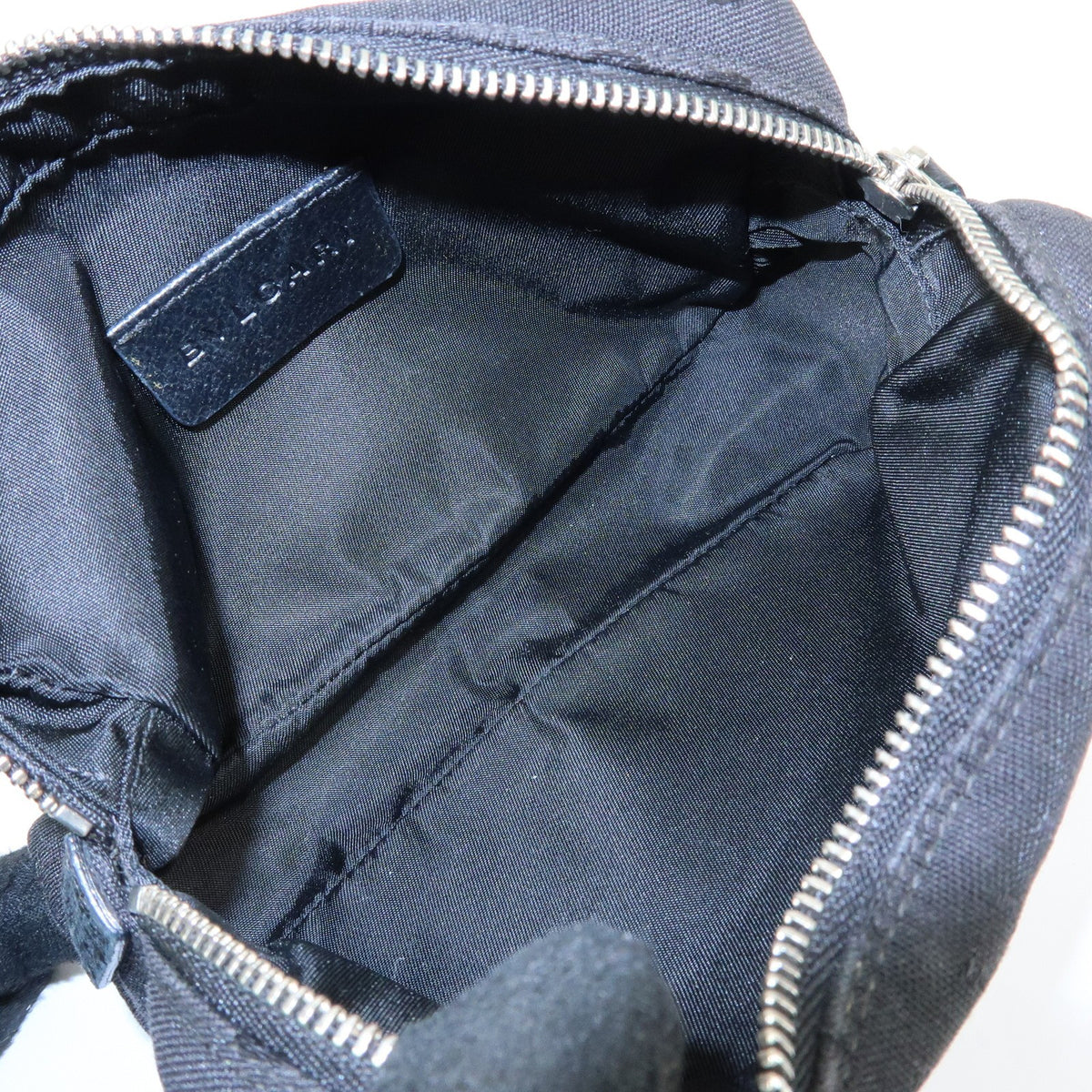 Bvlgari Pouch Canvas, Black, Canvas, Clutch