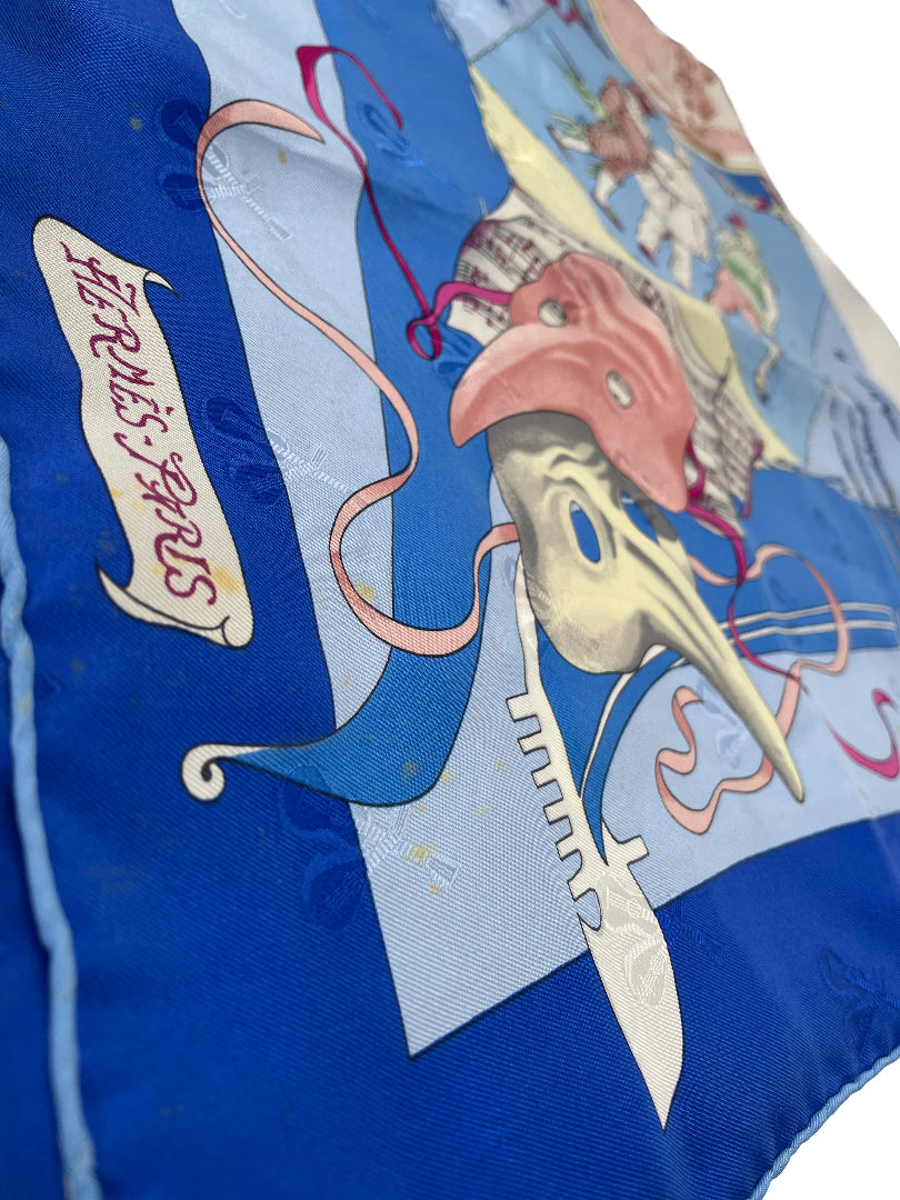 Hermes Carré 90 Silk multicolor, BLUE, SILK, Scarve & shawl