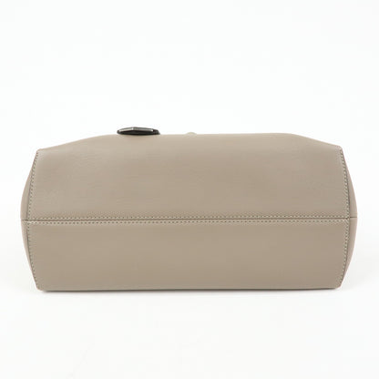 Fendi By The Way Satchel Leather, Beige, Leather, Handbag
