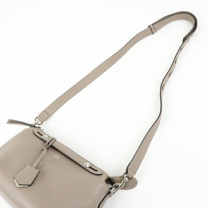 Fendi By The Way Satchel Leather, Beige, Leather, Handbag