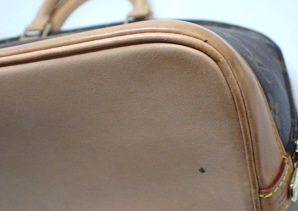 Louis Vuitton Alma Monogram Canvas, Brown, Canvas, Handbag