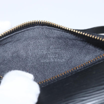 Louis Vuitton Soufflot Pochette Epi Leather, Black, Leather, Clutch