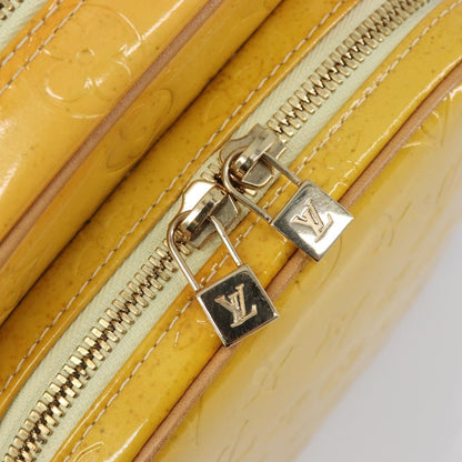 Louis Vuitton Wooster Monogram Vernis, Yellow, Patent Leather, Handbag