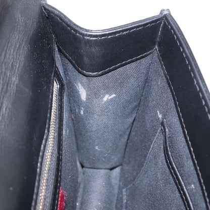 Valentino Garavani Glam Lock Leather, Black, Leather, Shoulder Bag