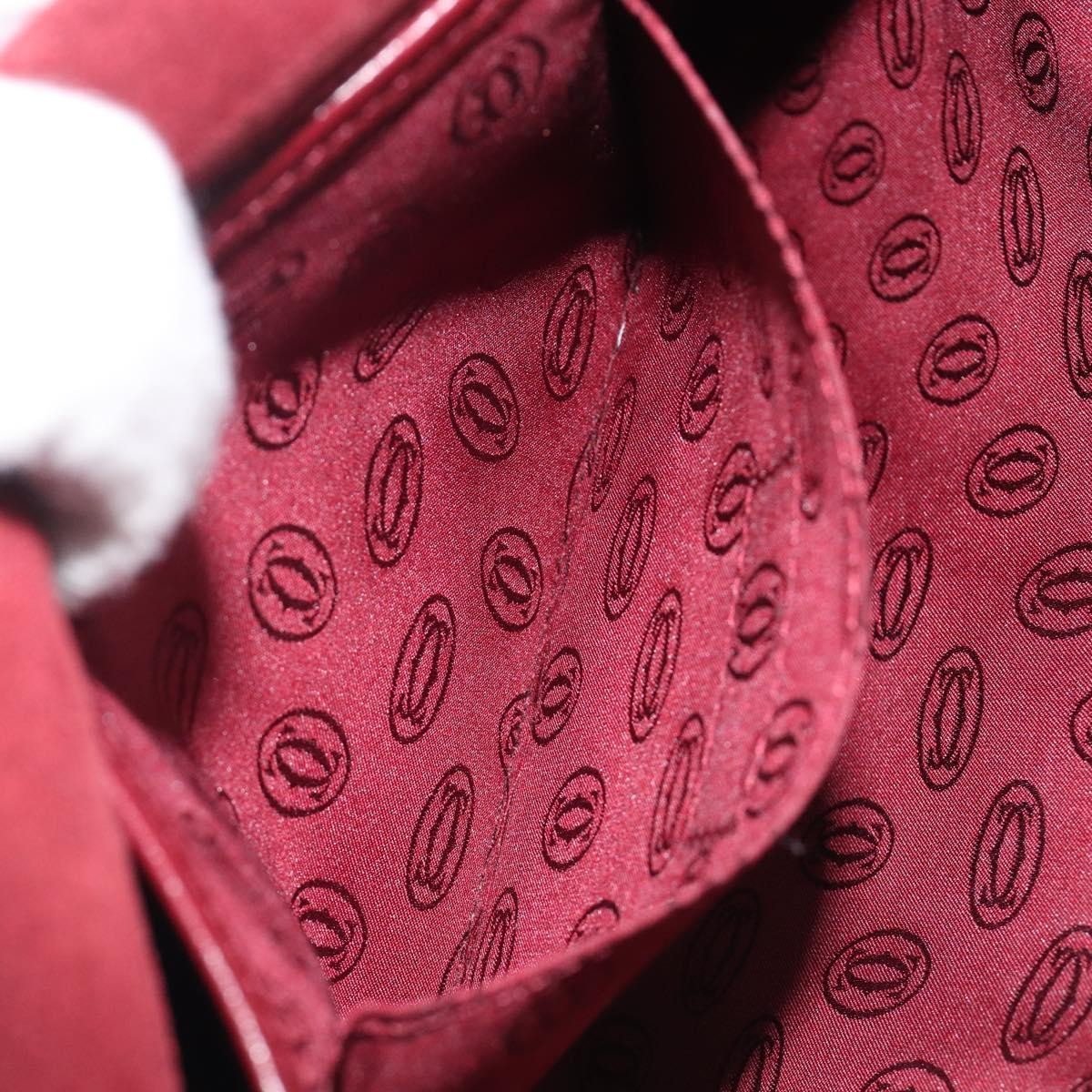 Cartier Must De Cartier Leather, Burgundy, Leather, Shoulder Bag