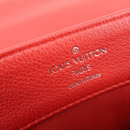 Louis Vuitton Lockme II Leather, Red, Leather, Shoulder Bag