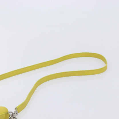 Celine Luggage Grainy Leather, Yellow, Leather, Handbag