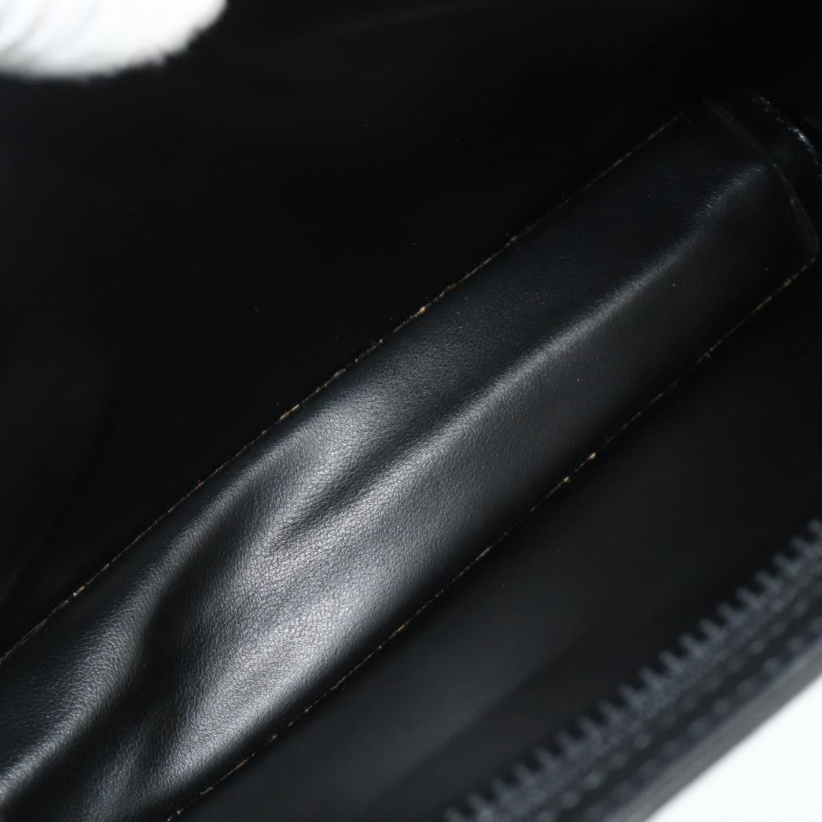 Celine Zip Clutch Leather, Black, Leather, Clutch