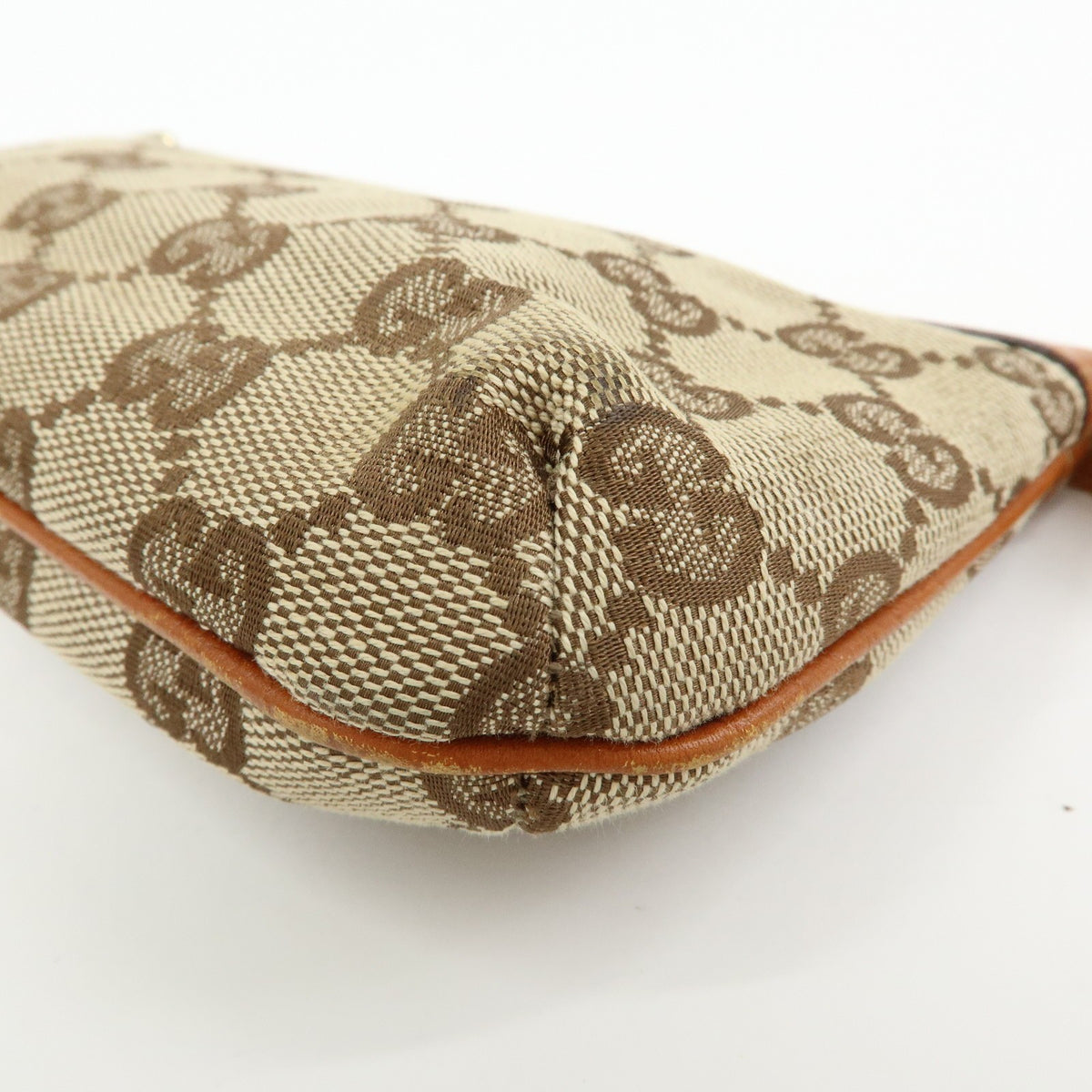 Gucci Zip Wristlet GG Canvas, Beige, Canvas, Clutch