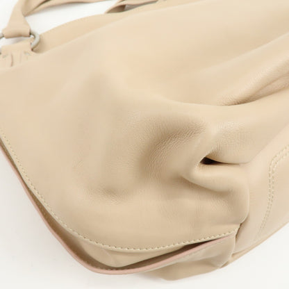Celine Bittersweet Leather, Beige, Leather, Handbag