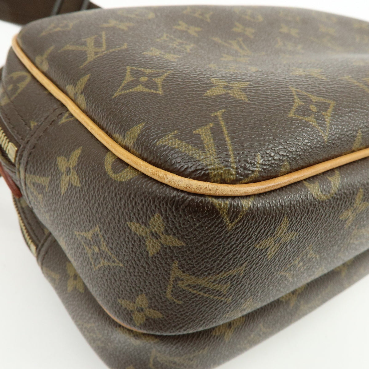 Louis Vuitton Reporter Monogram Canvas, Brown, Canvas, Shoulder Bag