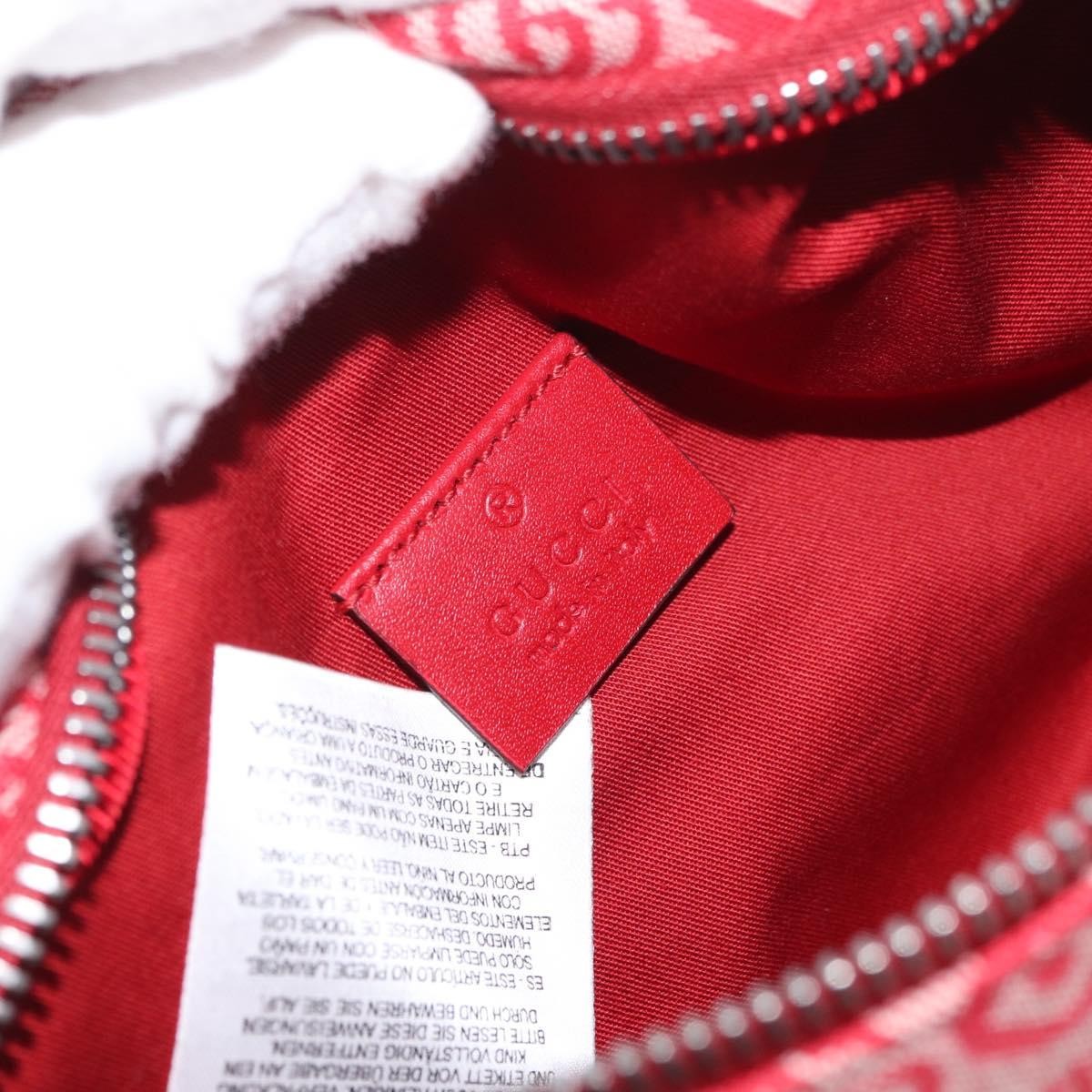 Gucci Children's Belt Printed Coated Canvas, Red, Canvas, Handbag