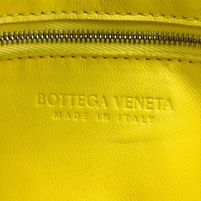Bottega Veneta Cassette Maxi Intrecciato Leather, Yellow, Leather, Crossbody Bag