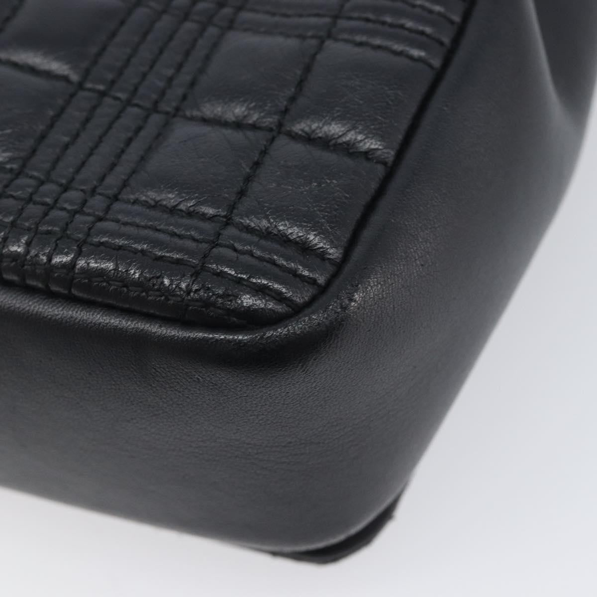 Burberry Lola Wallet on Chain Quilted Leather, Black, Leather, Crossbody Bag