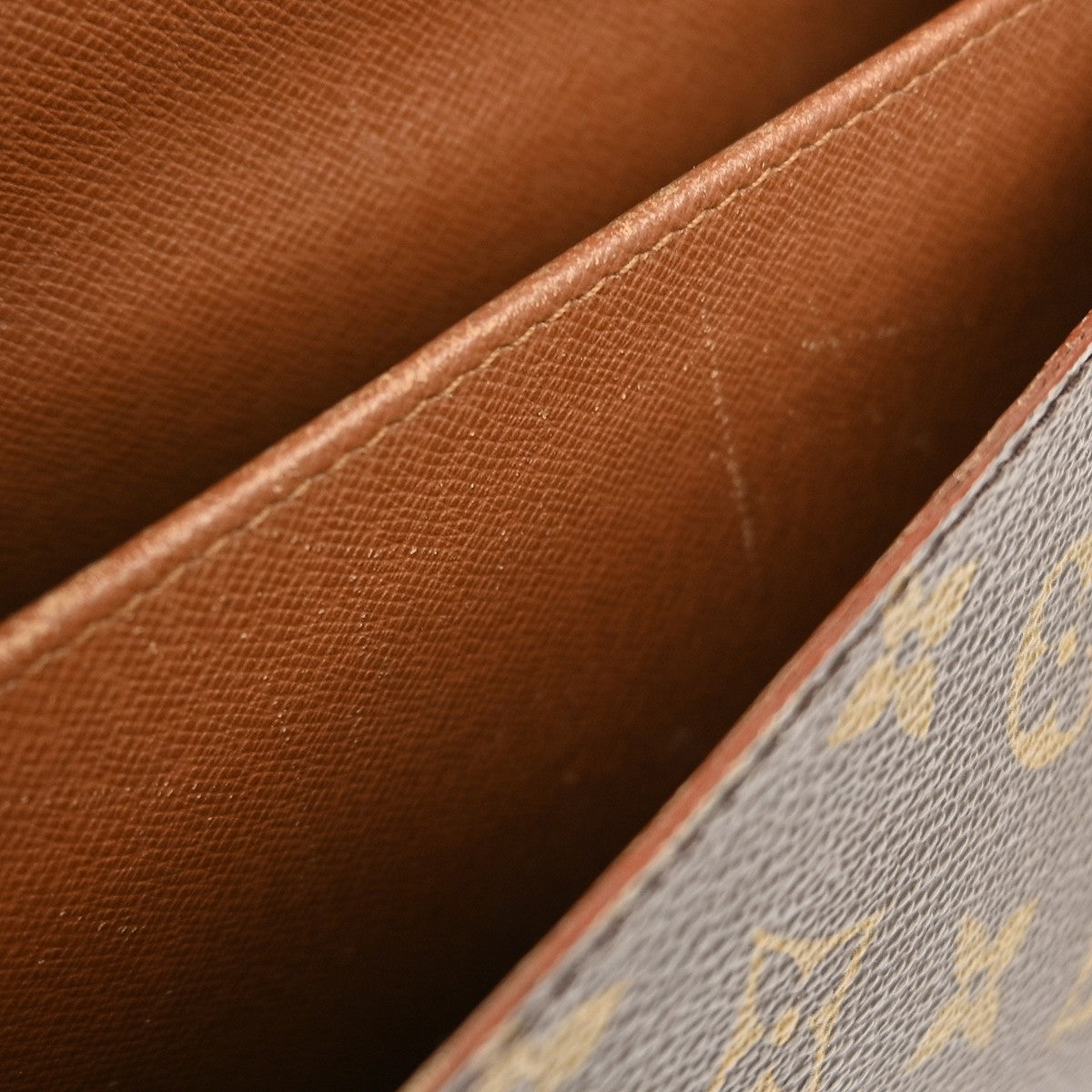 Louis Vuitton Cartouchiere Monogram, Brown, Canvas, Shoulder Bag