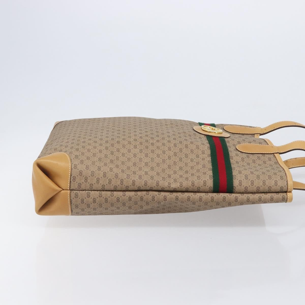 Gucci Sherry Line Tote Canvas, Beige, Canvas, Tote Bag