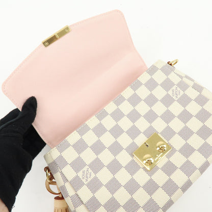 Louis Vuitton Croisette Epi Leather, White, Canvas, Tote Bag