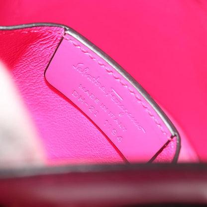 Salvatore Ferragamo Trifolio Leather, Pink, Leather, Shoulder Bag