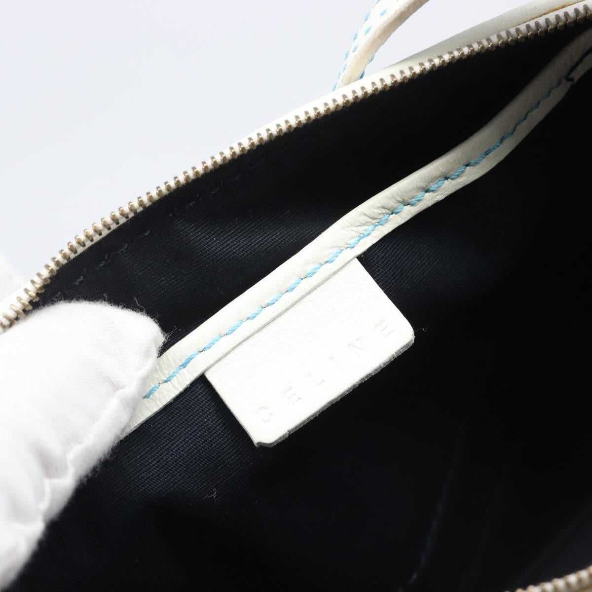 Celine C Macadam Suede, Turquoise, Suede, Handbag