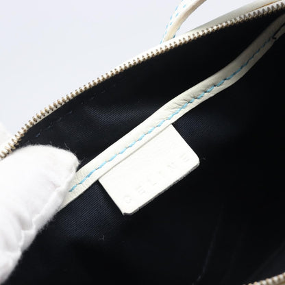 Celine C Macadam Suede, Turquoise, Suede, Handbag