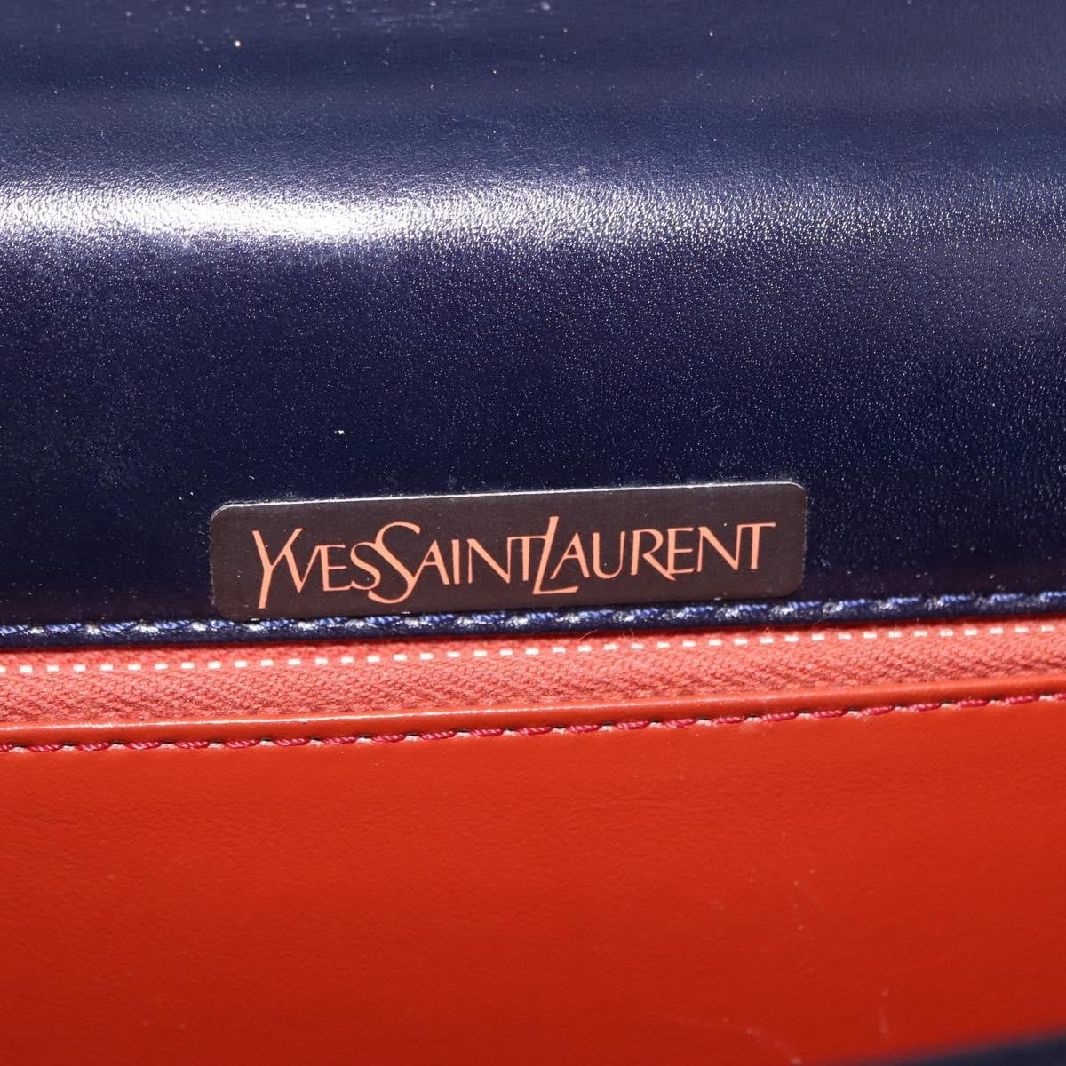 Saint Laurent Vintage Shoulder bag Leather, Navy, Leather, Shoulder Bag
