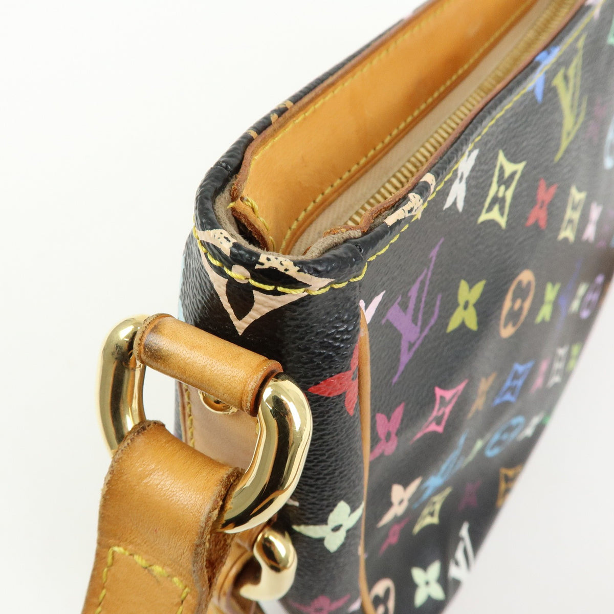 Louis Vuitton Lodge Monogram Multicolor, Black, Canvas, Handbag