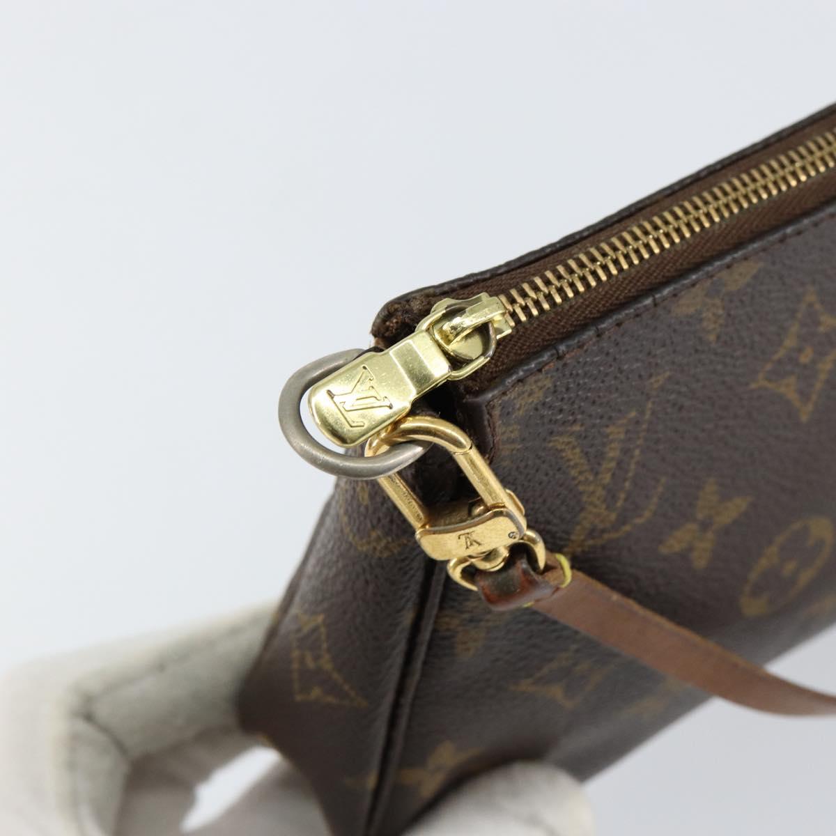 Louis Vuitton Pochette Accessoires Monogram Canvas, BROWN, CANVAS, Clutche & pouche