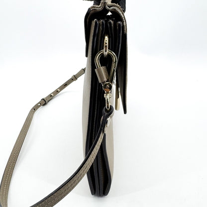 Chloe Faye Leather and Suede, Brown, Suede, Shoulder Bag
