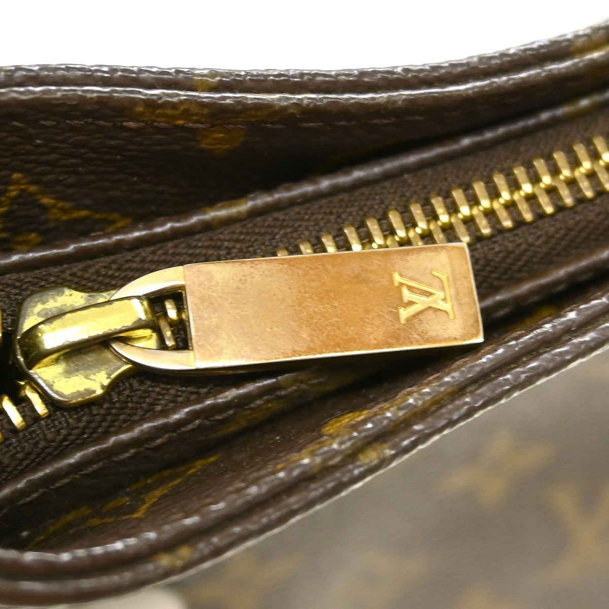 Louis Vuitton Looping Monogram Canvas, Brown, Canvas, Handbag