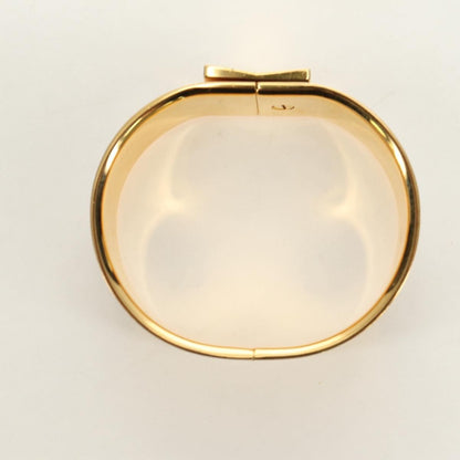 Hermes Loquet Bangle Metal and Printed Enamel, Gold, Metal, Bracelet